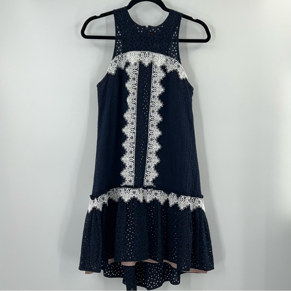 Nha Khanh Navy Bell Dress size 4 - Picture 3 of 9